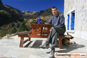 Here I am at the Refuge d'Espingo in the pyrenees.