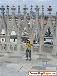 Milano, on roof of the Duomo. Summer 2011.