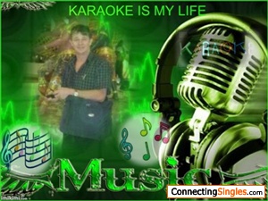 a friend made this up for me as i love to sing at karaoke yes i can sing