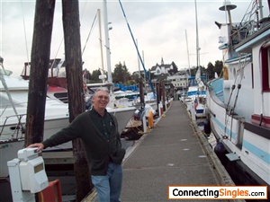 Looking at boats in Poulsbo