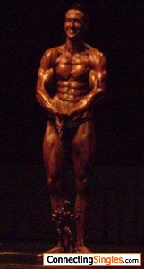 Winning a local bodybuilding competition!