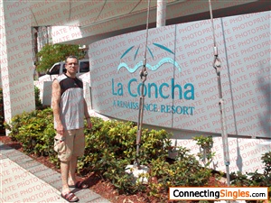 Puerto Rico. La Concha Resort at the entry.