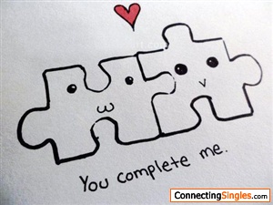 IS THAT MISSING PART YOU ?  YES YOU THE ONE READING AND USING CONNECTING SINGLES