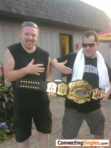 That is the authentic WCW Championship belt we are holding, not a forgery, lol.