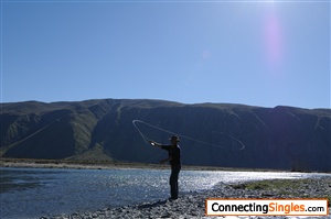 Me fishing in NZ Southern Alps