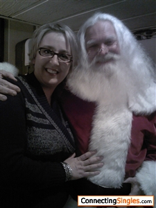 Santa and me at a Toys for Tots drive