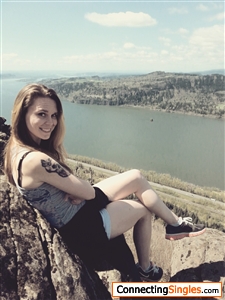 Me at the top of angels rest taking a break from hiking and taking in the view