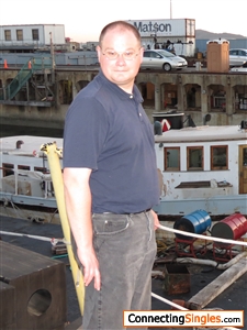 Not the most flattering pic but fairly recent taken in May 2014 I had just finished touring a boat I worked on as a teenager
