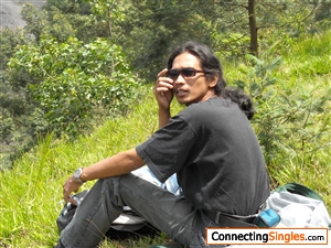 take rest after tracking on hillside of merapi volcano in java