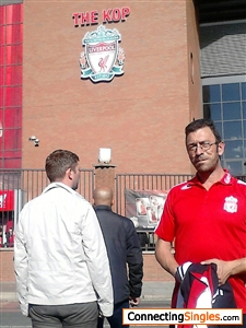 Me at anfield watching liverpool
