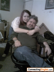 daddy getting a hug on his birthday from his youngest daughter, she's 17. and lives with mom.
