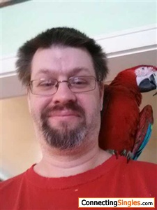 me and my best friend Herbie he is my best friends my macaw
