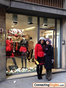 Shopping in Firenze, Italy with my sister-in-law Miho!