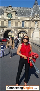 Today at the Louvre behind me. September 29, 2015, crossing the Siene River.

Taken by my friend of 34 years,  Tess.