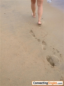 MY FOOTPRINTS IN THE SAND ON THE OUTER BANKS OF N C VACATIONING
