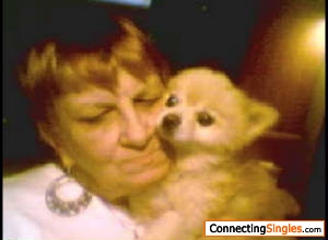 Me with my 'best friend' who is a Pom named Dylan passed away February 10th 2017.