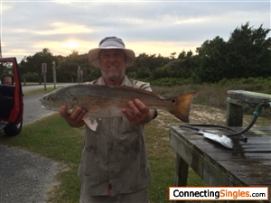 Fishing day ocracoke island north carolina