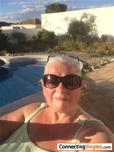 Not very flattering, but me by the pool, having a much deserved glass of wine after some weeding. My first villa in Arboleas, Almeria. 2015-2016.