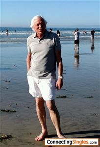On the beach in California