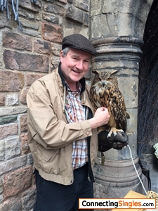 With an Eagle-Owl in Edinburgh, June 2017