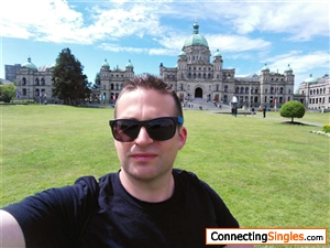 This is me in front of the Parliament buildings.