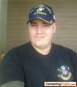 Taking a selfie in my snazzy new USMC Veteran's hat (Back in 07/22/17)