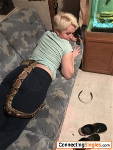 Snake on my butt! Lol