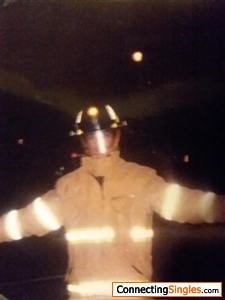 This is me in my turnout gear or as some know it firefighter gear.