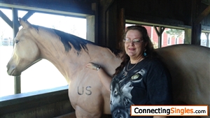 Standing next to a replica of Kevin Costner horse in Dances with wolves. 1880s town. South Dakota