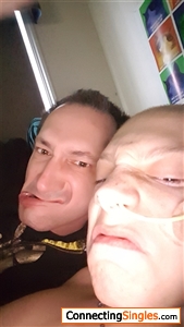 My son and i making faces he is a character just love him.