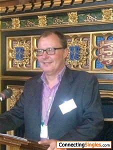 Me being serious, at the House of Commons. There was only one other person in the room!
