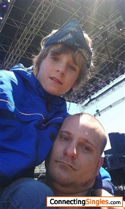Me and my mini me at rockfest the first time I was able to play on 3rd stage