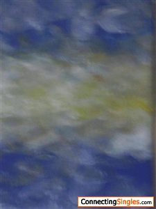 "clouds", acrylic on canvas, by oda mae