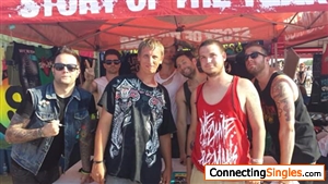 Me and my cousin meeting Story Of The Year at Warped tour.
