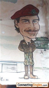 A sketch of me in the army 1980s