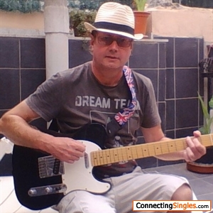 Recent photo of me playing guitar on the terrace