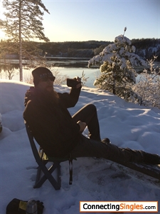 Coffee in Norwegian nature winter time. Just loving it :)