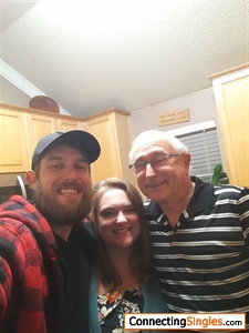 Xmas me my favorite granddaughter and her husband