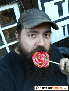 Enjoying a lollipop