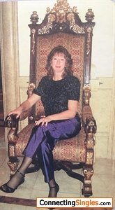 This was taken a few years ago---me in my Queen chair.  Ha!