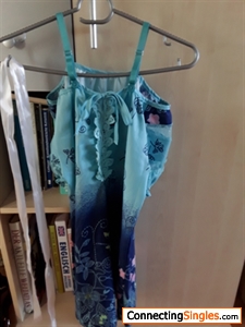 I sewed a summer dress for my granddaughter  from an old blouse.