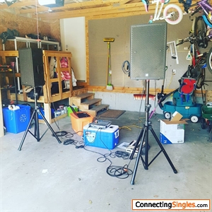 Turning my garage into a mini studio,  little gig for the girls
