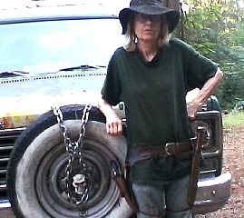 Gowns are great for cosplay. But this is my usual look around my farm. Bowie makes a great shovel and usually dull, lol. Revolver has 5 coons and 1 possum kills in the last month! People who know me
