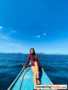 me in a crystal blue water of Elnido Palawan