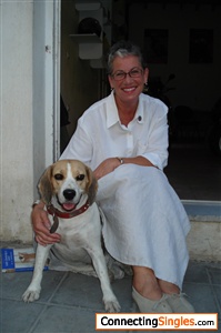 My dog, Hermes, and me, Summer 2008