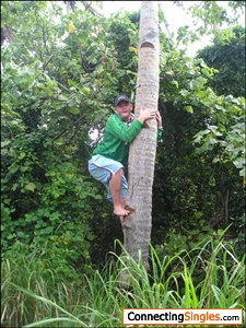 Coconut Tree climbing in Fiji