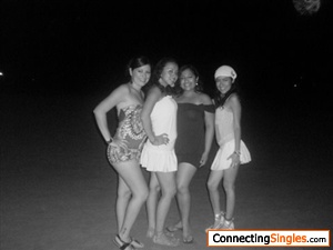 with mys best friends on the beach.. later party, surfing...and all