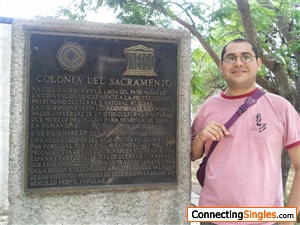 In this picture, I had just arrive in a very beautifull city called Colonia del Sacramento, in Uruguay. I loved this place!