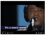 James Brown and Luciano Pavarotti Its a Mans World Music