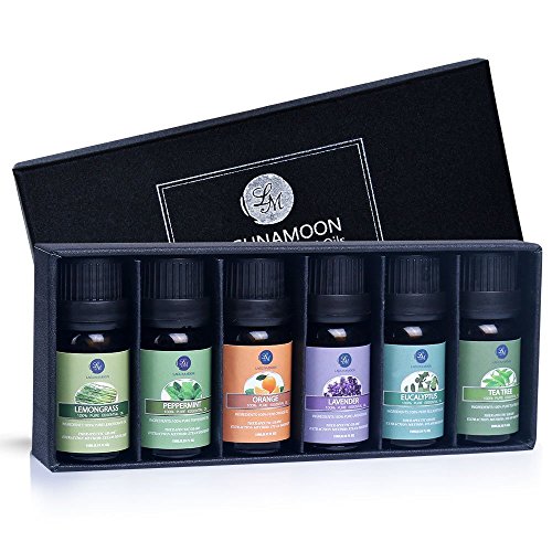 Pure Essential Oils Set for Diffuser, Humidifier, Massage, Aromatherapy, Skin & Hair Care